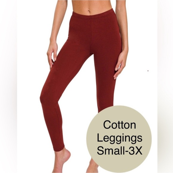 Zenana Outfitters Pants - 146 Zenana Outfitters Red Leggings